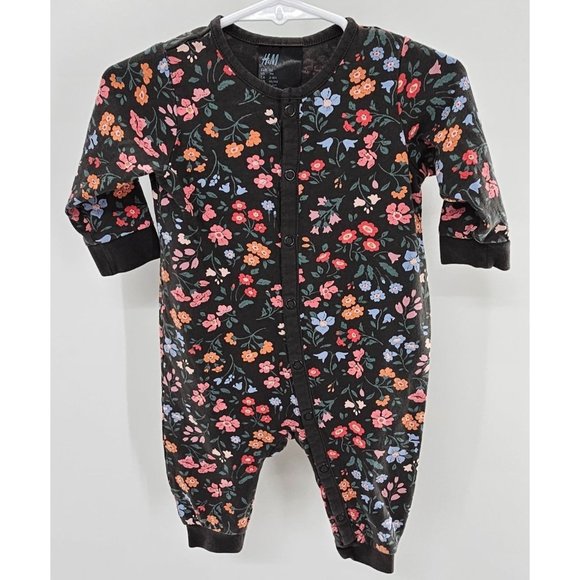 H&M Flower Pattern Baby Girl‎ Romper Size 3 Months - Picture 2 of 3
